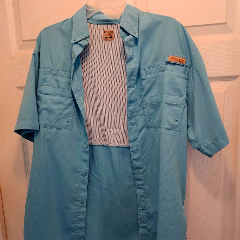 Columbia Blue Short Sleeve Shirt